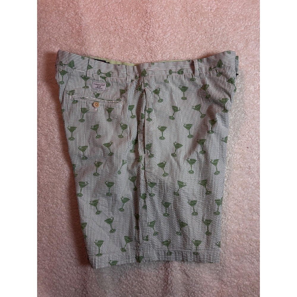 Brooks Brothers Mens Seersucker Martini Print Shorts Size 38 - Picture 1 of 14